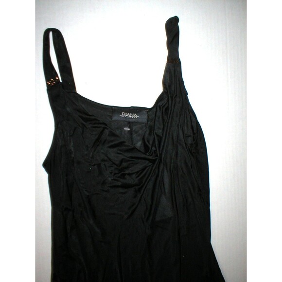 New NWT 4 Womens 40 Diana Gallesi Dress Designer Italy Black Cowl Beaded Straps - Picture 8 of 12